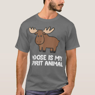 Camiseta Moose Es Mi Espíritu Animal Cute Moose