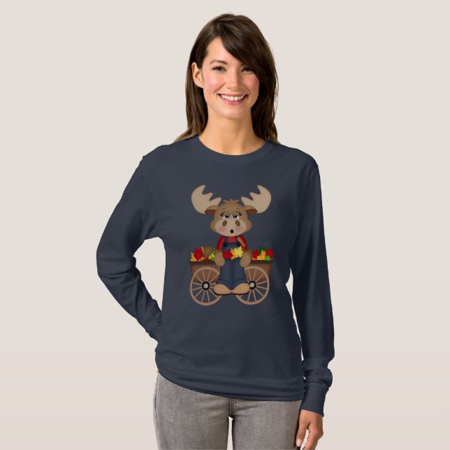 Camiseta Moose estacional Fun Fall (Anverso completo)