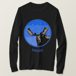 Camiseta Moose in Winter - Original Wildlife Art