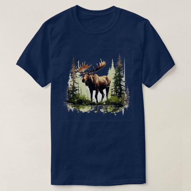 Camiseta Moose Lover TShirt 5 (Diseño del anverso)