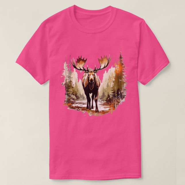 Camiseta Moose Lover TShirt 7 (Diseño del anverso)