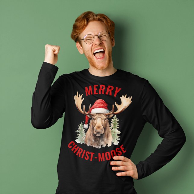 Camiseta Moose, Navidades divertidos y divertidos de Feliz  (Subido por el creador)