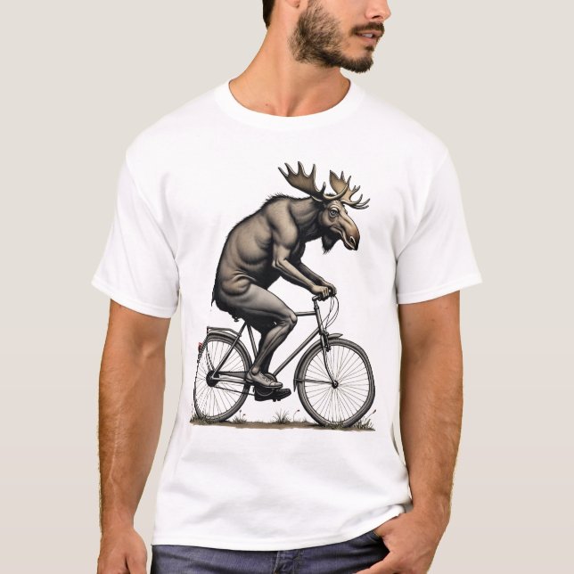 Camiseta Moose on Move - Quirky Bicycle T-Shirt 4 (Anverso)