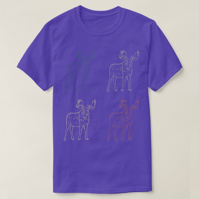 Camiseta Moose retro 1 (Diseño del anverso)