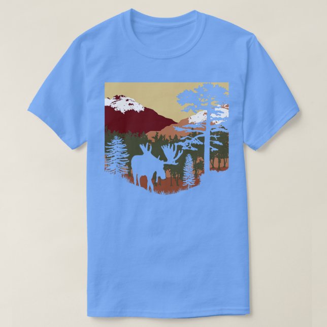 Camiseta Moose Sunset TShirt (Diseño del anverso)