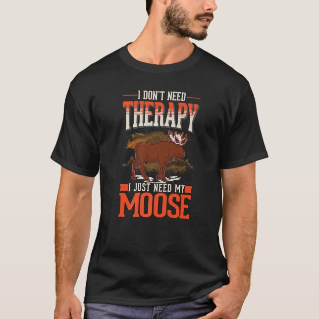 Camiseta Moose Therapy Moose Antler Scandinavia Moose (Anverso)