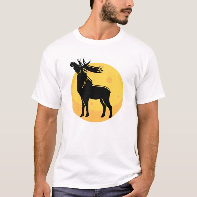Camiseta Moose Under the Moon (Anverso)