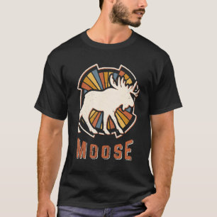 Camiseta Moose Vintage Classic Retro Animal Love