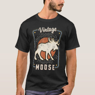 Camiseta Moose Vintage Retro Classic Animal Love