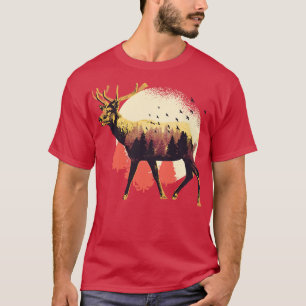 Camiseta Moose Wild Life Animal Hunting Deer Animals