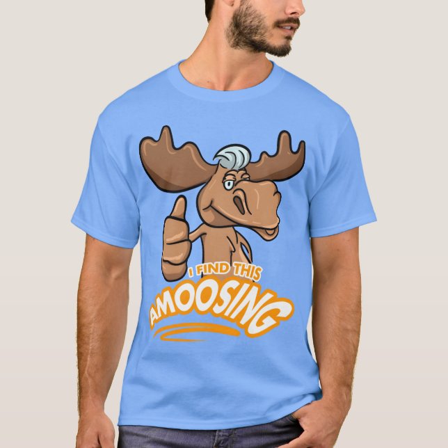 Camiseta Moose Word Pun for Animal Lovers retro (Anverso)