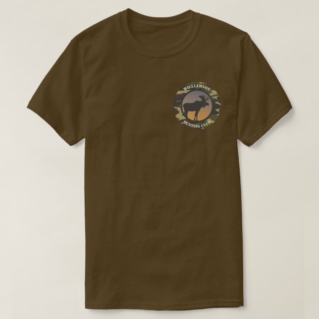 Camiseta Moose y Camo Round Design (Diseño del anverso)