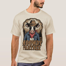 Moowdy Partner Funny Country Western Cow Vintage