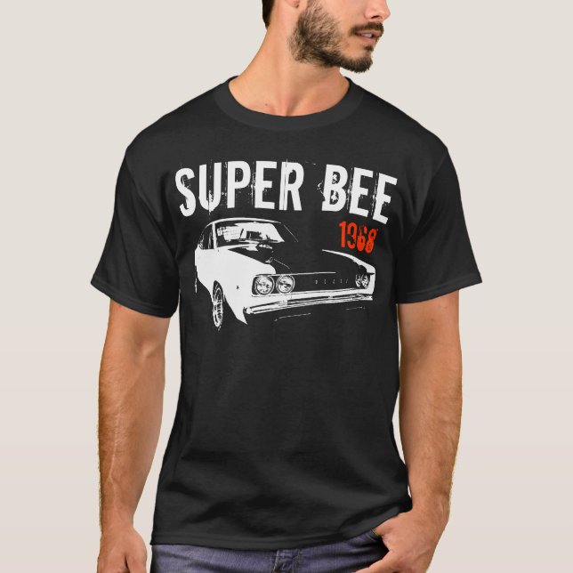 Camiseta Mopar - 1968 Dodge Coronet de Bee Superes (Anverso)