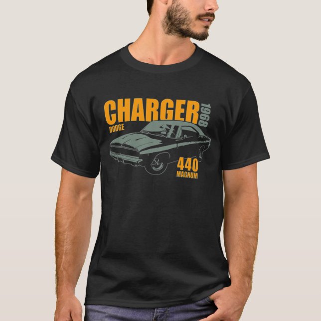 Camiseta Mopar - Cargador Dodge - 1968 (Anverso)