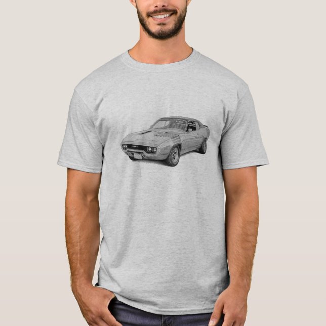 Camiseta Mopar - Plymouth Road Runner - Satellite - GTX (Anverso)