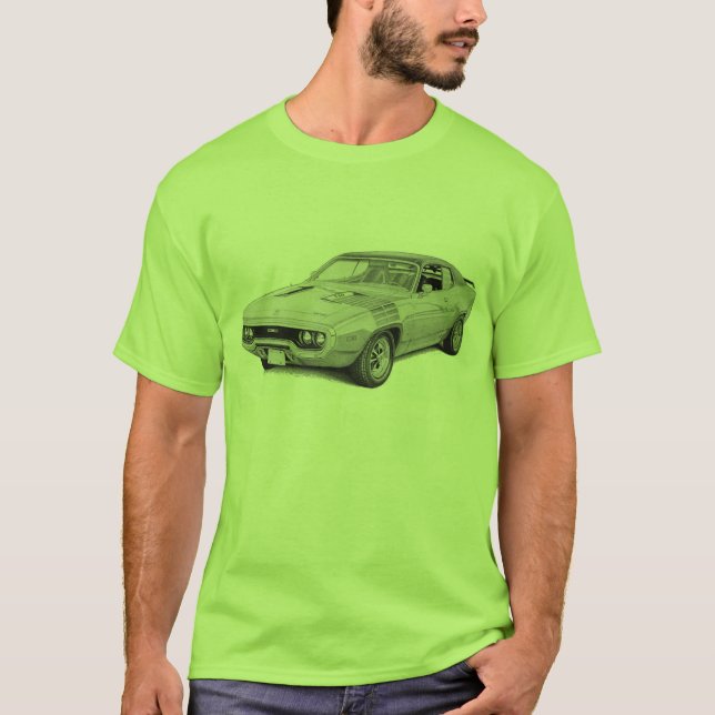 Camiseta Mopar - Plymouth Road Runner - Satellite - GTX (Anverso)