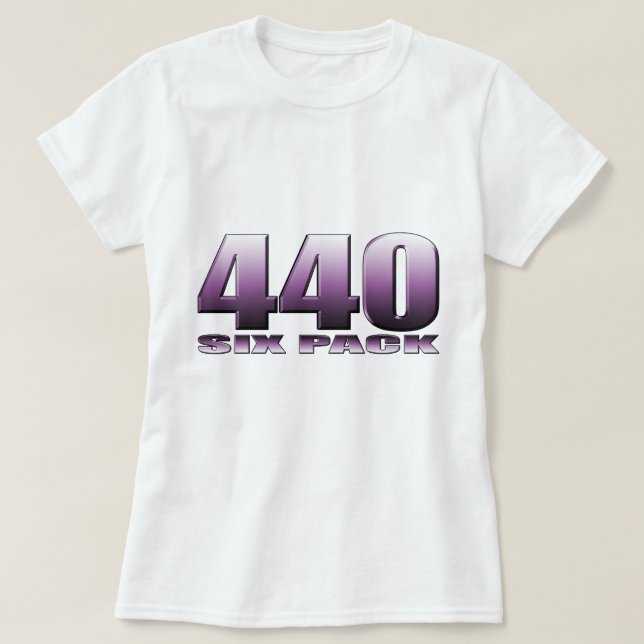Camiseta mopar púrpura loco del ciruelo (Diseño del anverso)