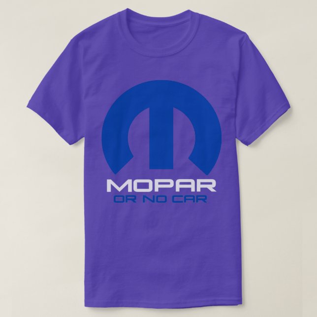 Camiseta Mopar Sin Carreras de pieza de coche (Diseño del anverso)