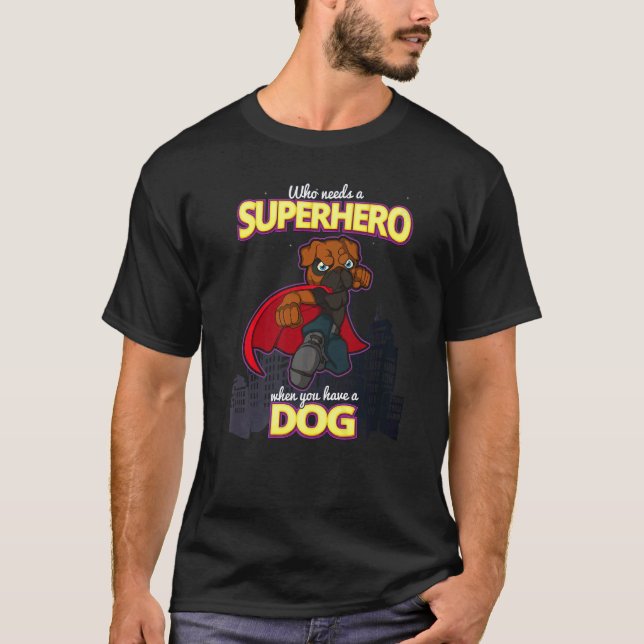 Camiseta Mopas de Pug Carlin Raza de Perro 50 (Anverso)