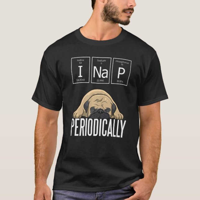 Camiseta Mopas de Pug Carlin Raza de Perro 51 (Anverso)