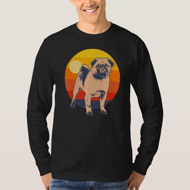 Camiseta Mopas de Pug Raza de Perro de Carlin 37 (Anverso)