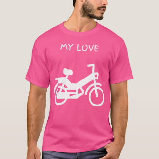 Camiseta Moped Moped De Dos Estroques De 2 Estroques De Mot