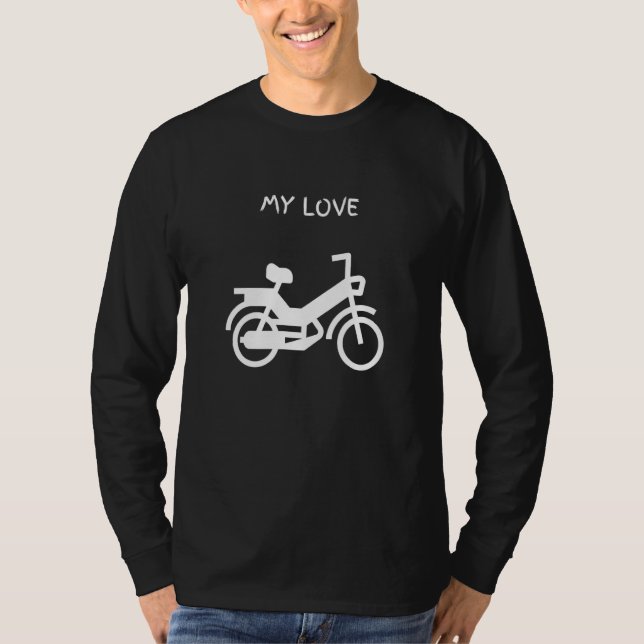 Camiseta Moped moped two stroke 2 stroke saying motorbike t (Anverso)