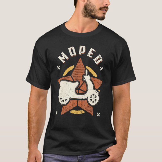 Camiseta Moped Vintage Retro Classic (Anverso)