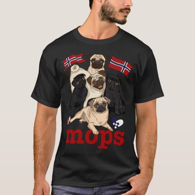 Camiseta MOPS! (¡versión noruega!) (Anverso)