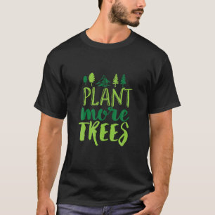 Camiseta Mor vegetal ambientalista y abarrotado de árboles
