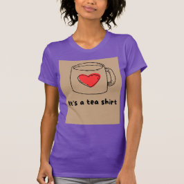 Camiseta morada de manga media