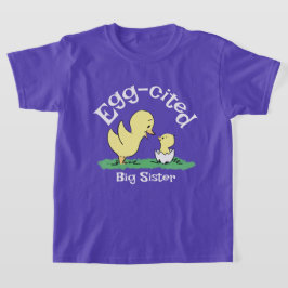 Camiseta Morada Hermana Mayor Emocionada con Herma