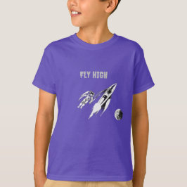 Camiseta morada intrépida para niños