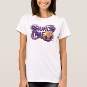 Camiseta Morada Limpia BRUNCH TIME Declaración