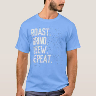 Camiseta morado asado repita grunge barista