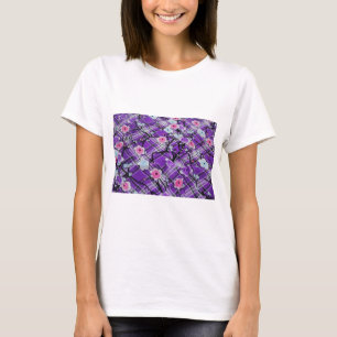 Camiseta Morado Floral
