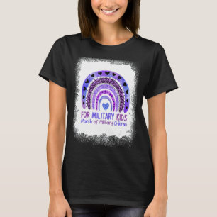 Camiseta Morado Para Niños Militares Mes De Guay De La Mili