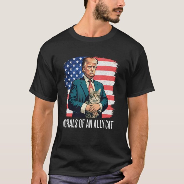 Camiseta Morales de un gato aliado (Anverso)