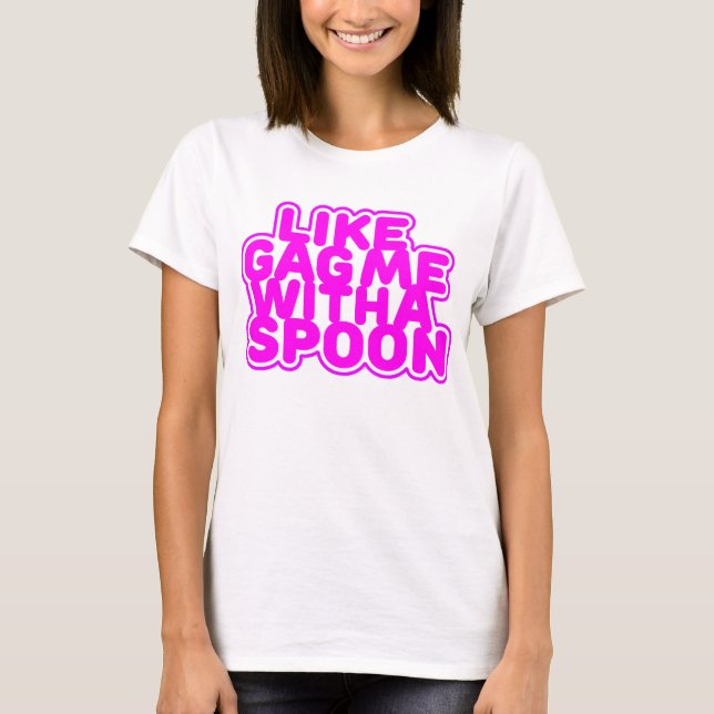 Camiseta Mordaza con una cuchara (Anverso)