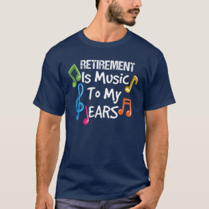 Camiseta Mordaza divertida de retiro de profesor de música