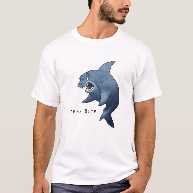 Camiseta Mordedura de los tiburones (Anverso)