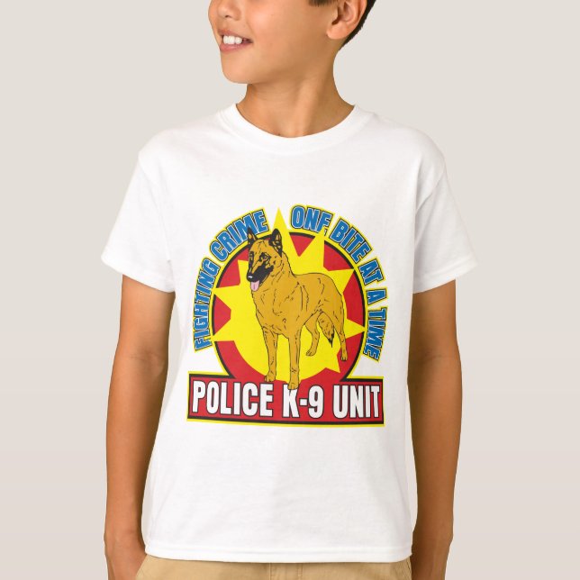 Camiseta Mordedura de Malinois del belga K9 (Anverso)