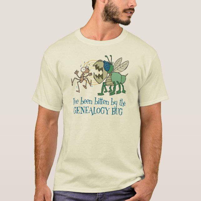 Camiseta Mordido por el insecto de la genealogía (Anverso)