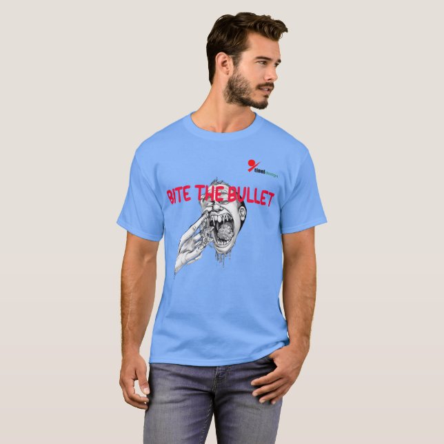 Camiseta "Mordiendo la Bala" | Acepta el Reto (Anverso completo)