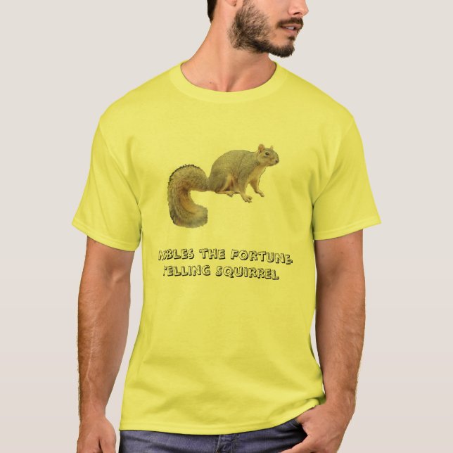 Camiseta Mordisca la ardilla de la adivinación (Anverso)
