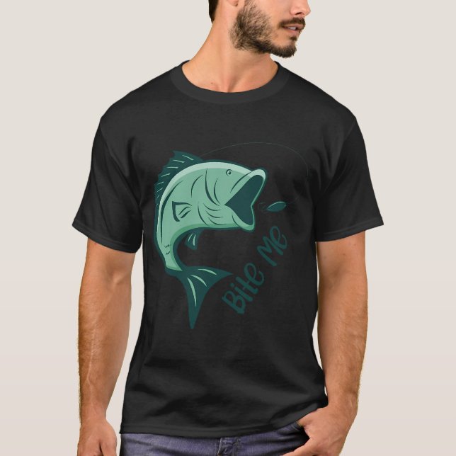 Camiseta Mordisco - Pesca Divertida (Anverso)