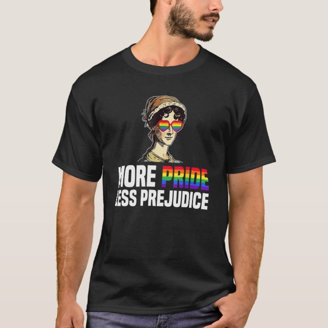 Camiseta More Pride Less Prejudice Lgbt Gay Proud Ally Prid (Anverso)