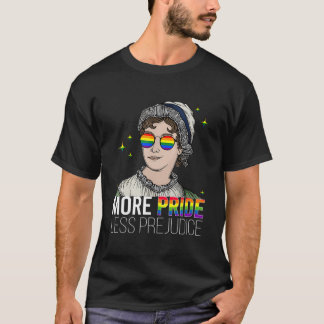 Camiseta More Pride Less Prejudice Lgbtq Gay Proud Ally Pri