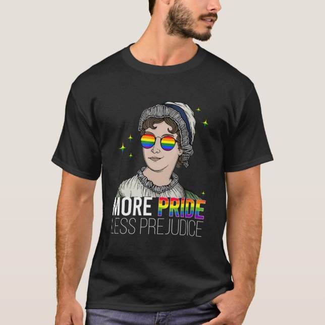 Camiseta More Pride Less Prejudice Lgbtq Gay Proud Ally Pri (Anverso)